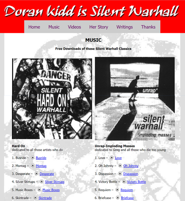 Doran Kidd of Silent Warhall